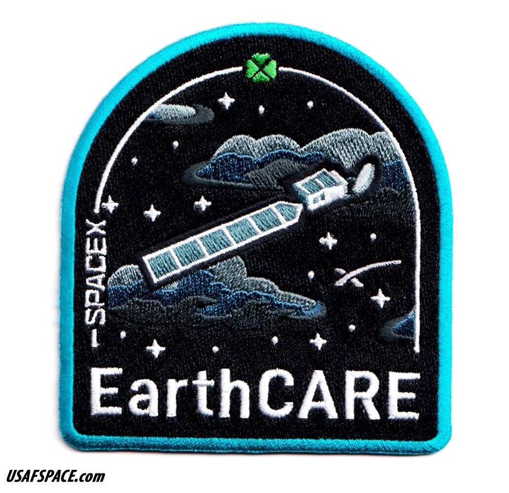 Authentic EarthCARE SPACEX FALCON-9 ESA JAXA SATELLITE Mission Employee PATCH