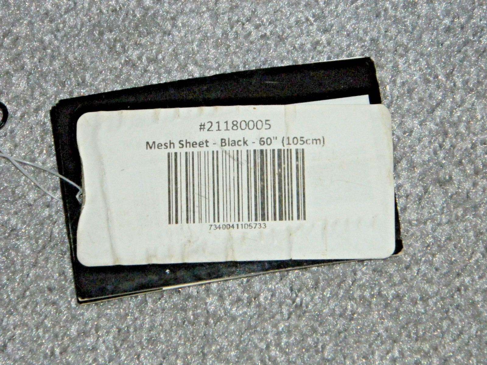NEVER USED Back On Track Therapeutic Mesh Sheet - Black, 60"