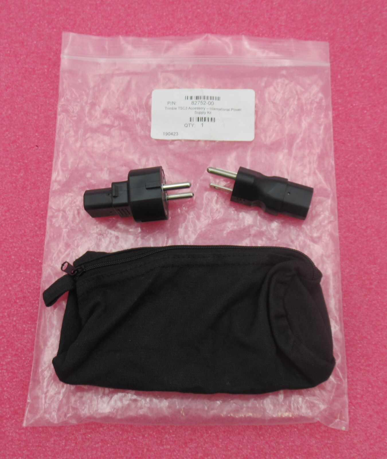 Trimble 82752-00 TSC3 Accessory International Power Supply Kit + Carry Pouch