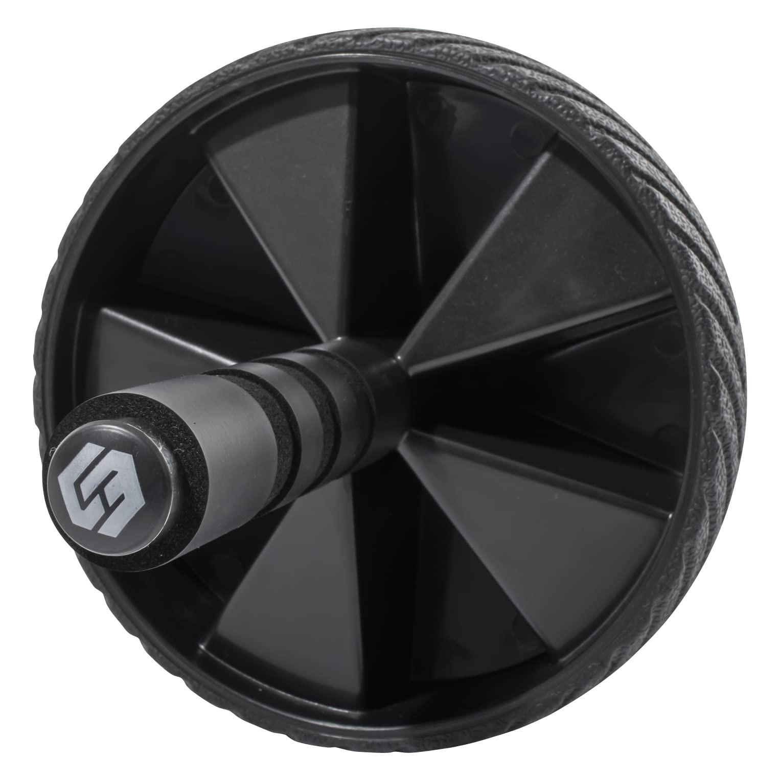 Skelcore Ab Wheel Roller for Core Strength – Non-Slip Handles Exercise Black