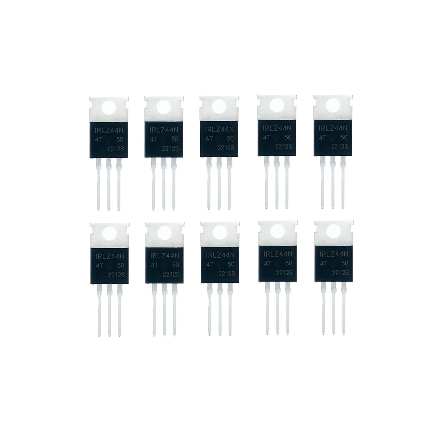 10Pcs IRLZ44N IRLZ44NPBF 47A 55V TO-220AB Power Mosfet N-Channel