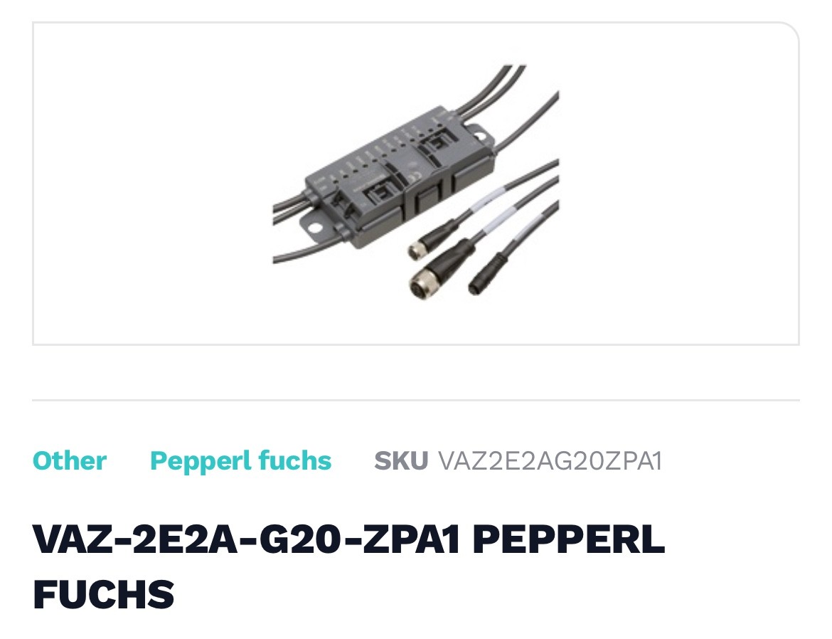 Pepperl+Fuchs VAZ-2E2A-G20-ZPA1 Motor Control Module