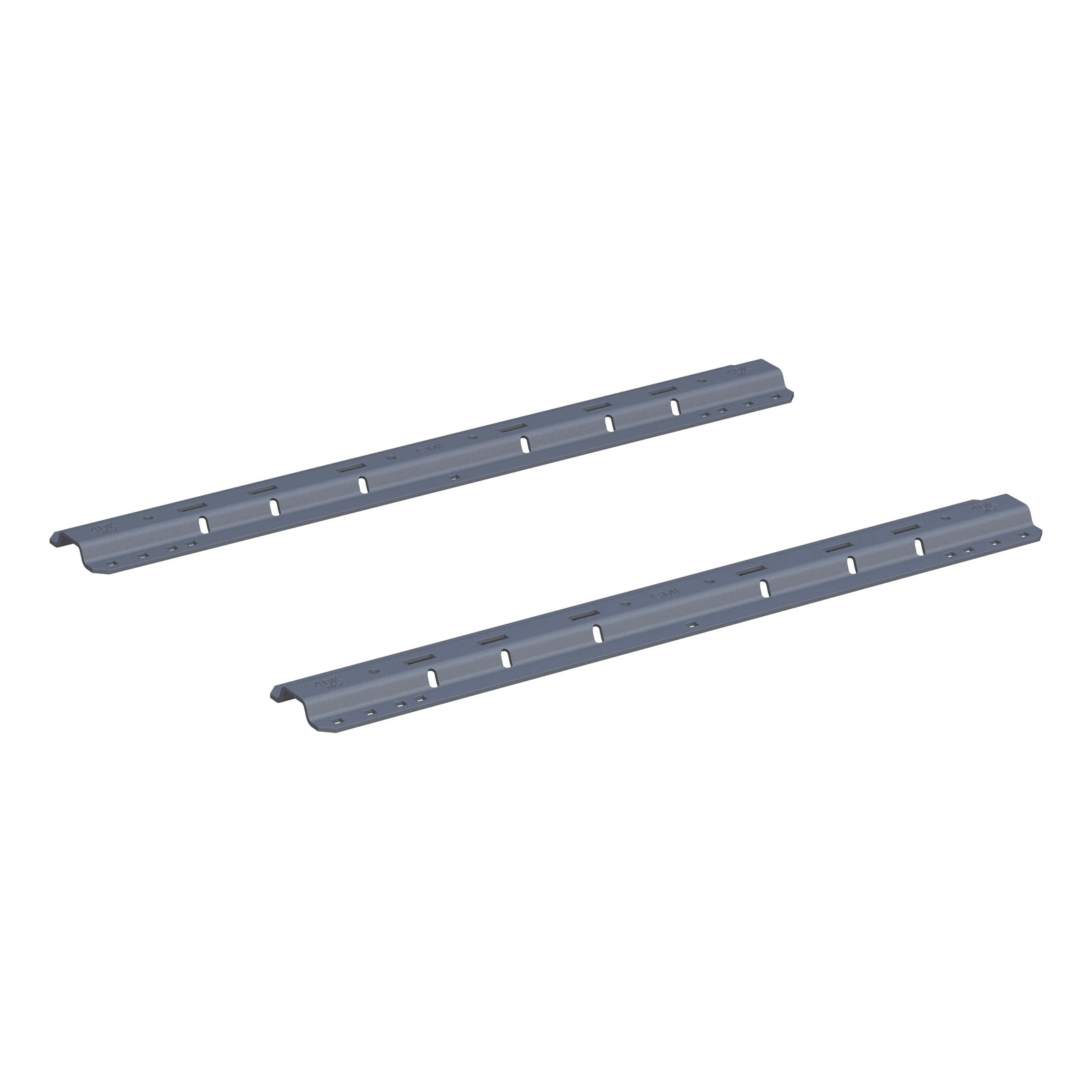Universal 5th Wheel Hitch Base Rails Grey Teridium 40K lbs CURT 16205