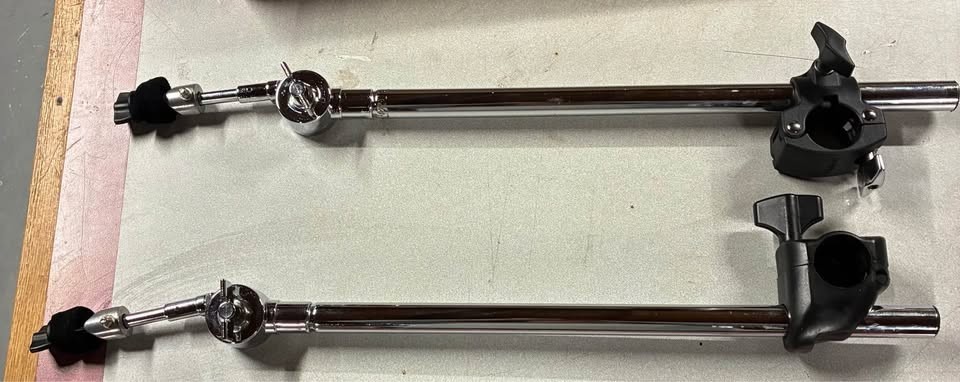 Two Roland V-Drums Cymbal Boom Arms With Clamps