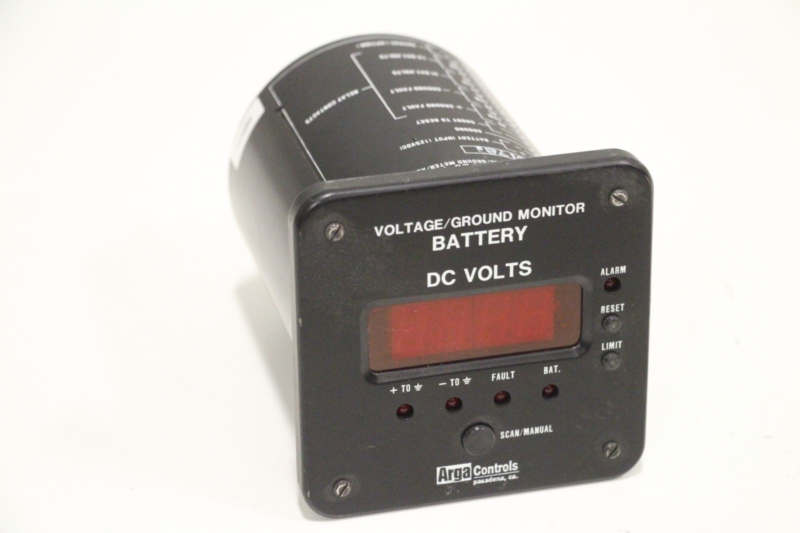 Arga Controls BATTERY MONITOR  VOLTAGE/GROUND METER/ALARM RELAYS 25-469