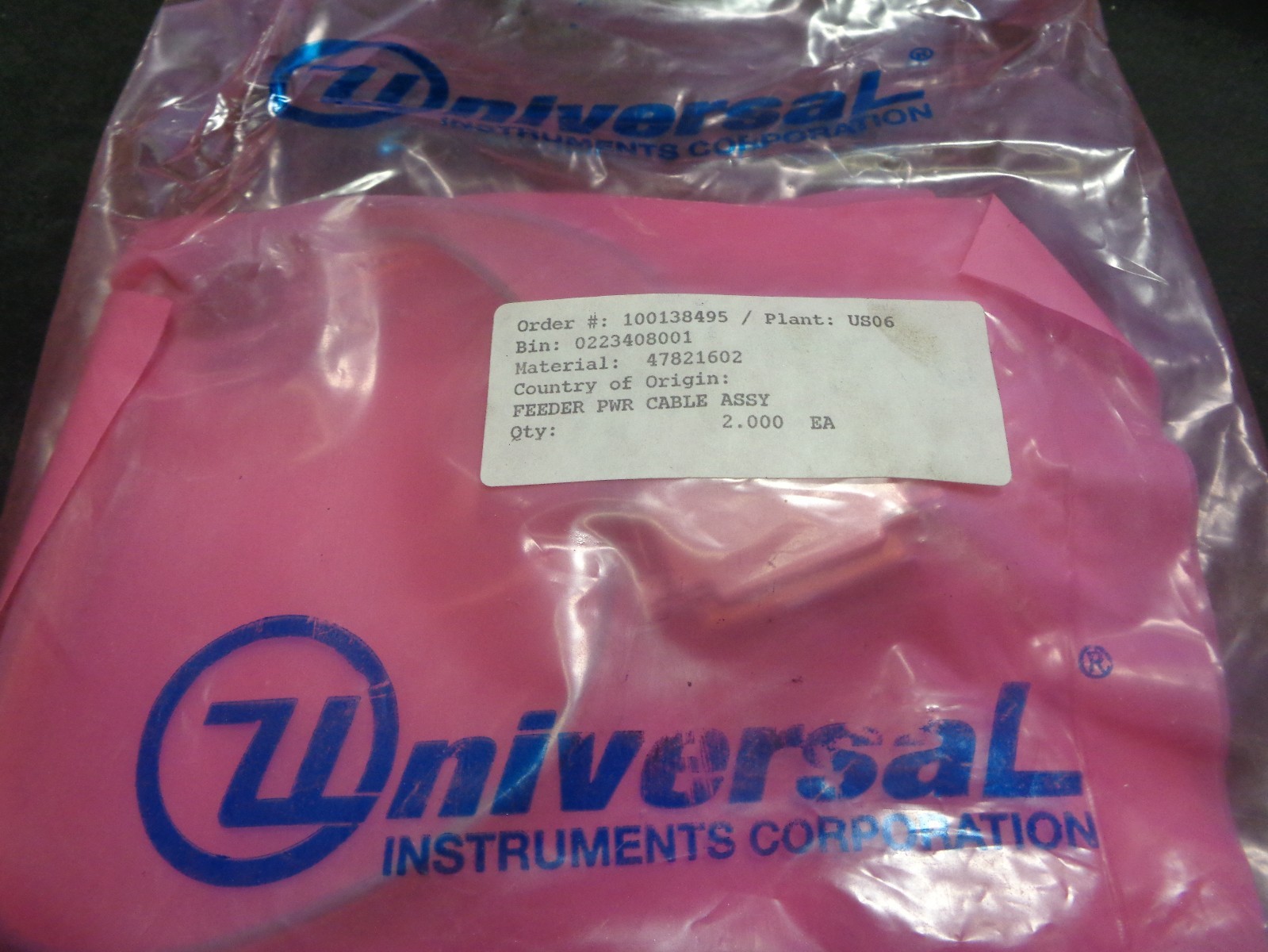 Feeder Pwr Cable Assy 47821602