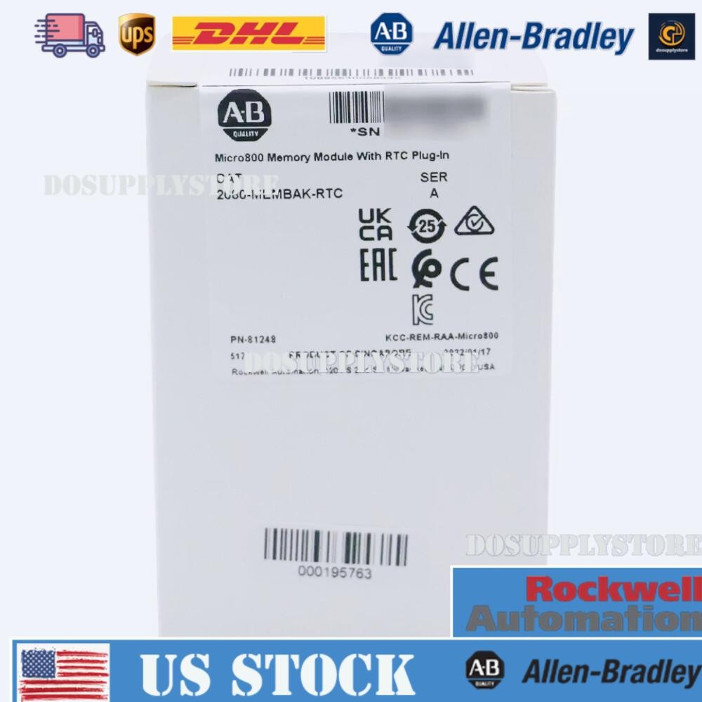 New Allen Bradley 2080-MEMBAK-RTC In Stock Memory Plug In Module 2080MEMBAKRTC