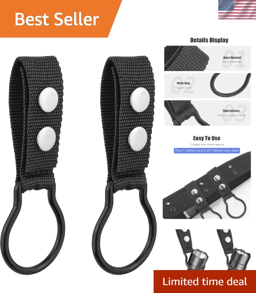 UIInosoo Flashlight Holder Set for Duty Belt - Accommodates D/C Cell Flashlights