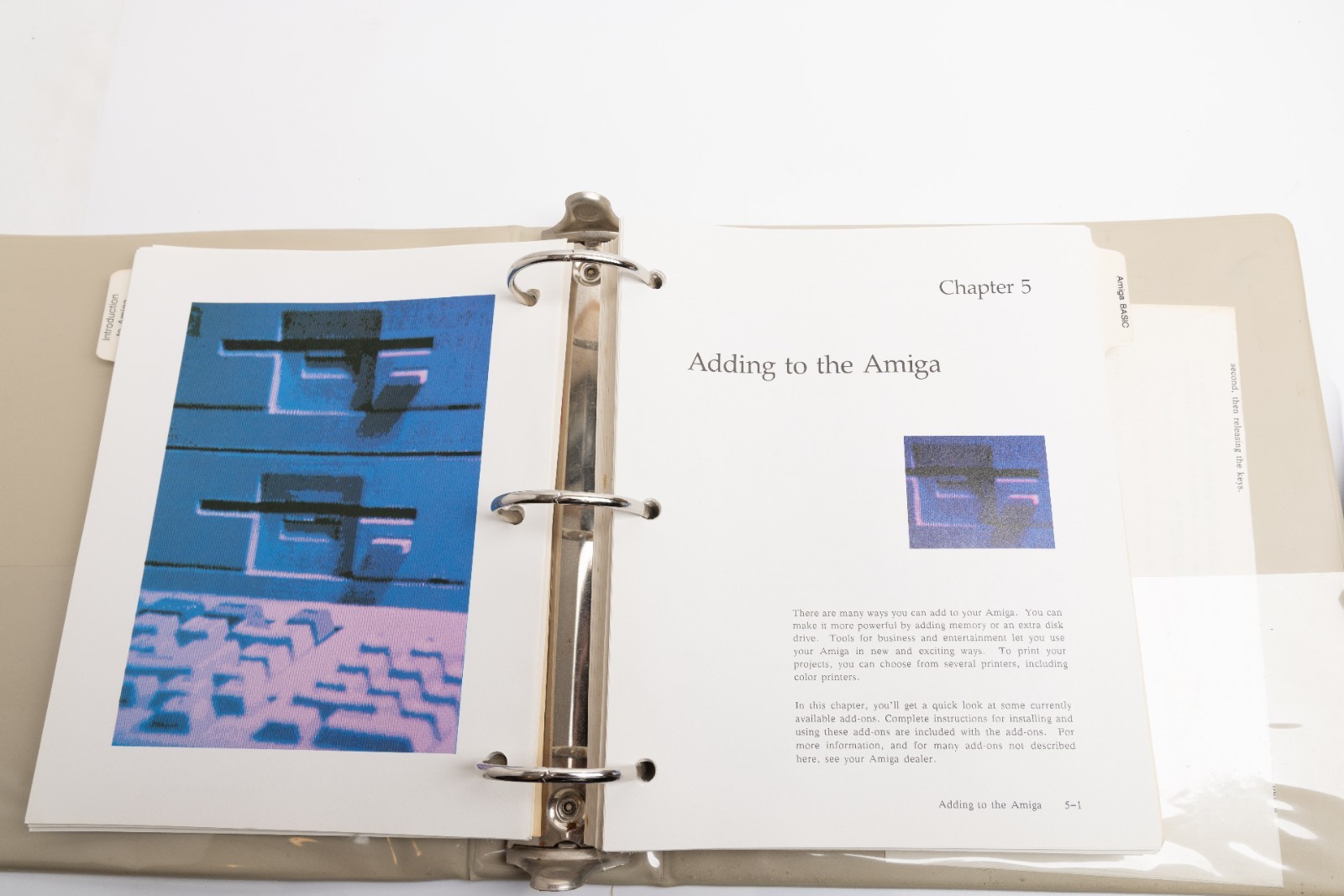 Vintage Commodore Amiga User Guides Binder No Discs