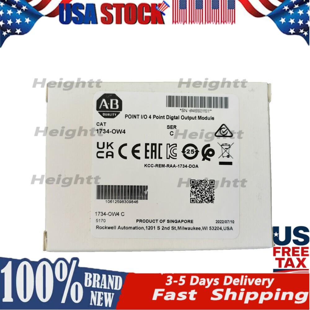 New AB 1734-OW4 Point I/O 4 Point Digital Output Module 1734OW4 In US Free Tax
