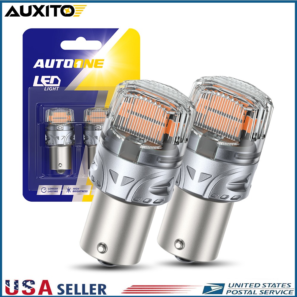 AUTOONE 1156 Amber Yellow LED Turn Signal Light Bulb Error Free Anti Hyper Flash