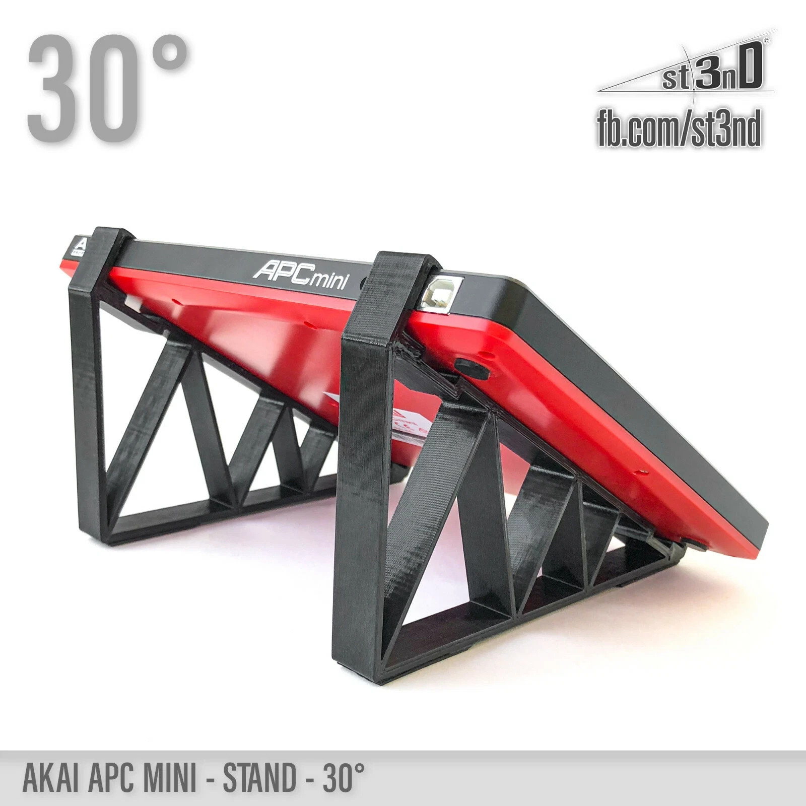 Stand for AKAI APC Mini Mk1 — 30° Angle — Controller Desktop Mount