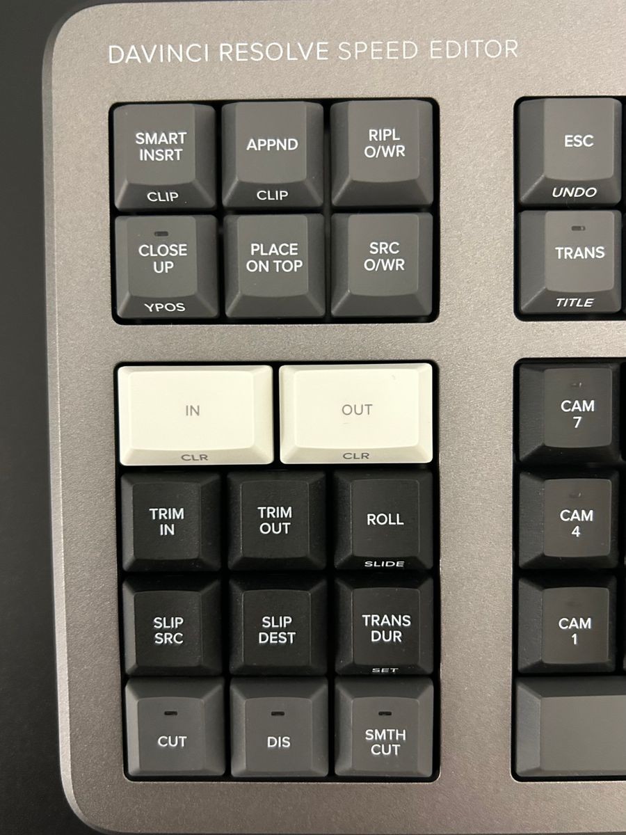 Blackmagic Design DaVinci Resolve Speed Editor Keyboard Operation confirmed