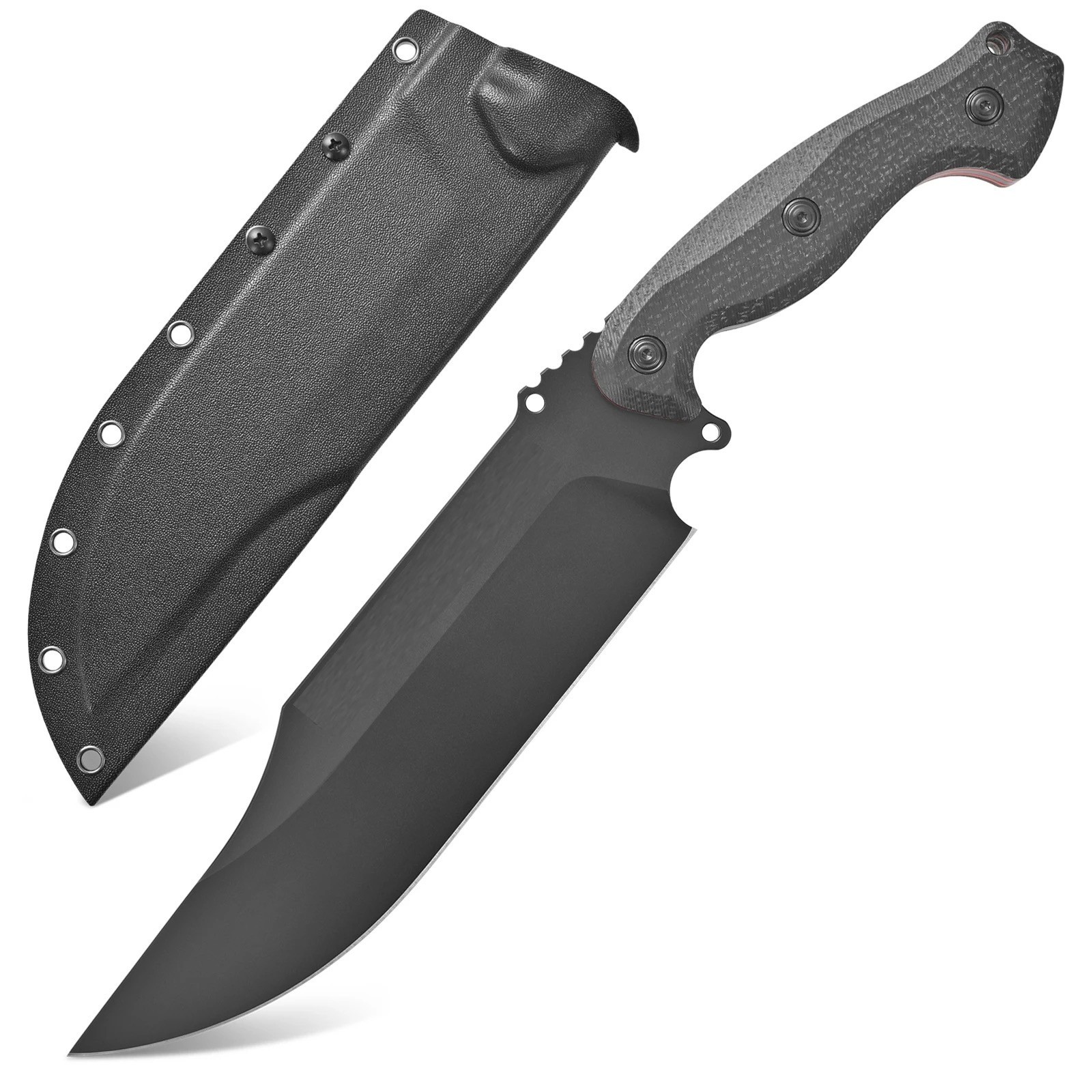 Tactical Belt Combat Steel Fighter Knife Fighting Bugout Survival Self Defense