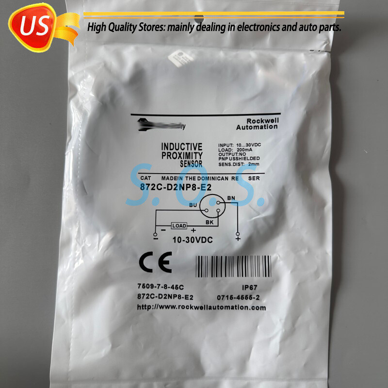 For Allen-Bradley 872C-D2NP8-E2 872CD2NP8E2 Proximity Sensor Shipped from USA