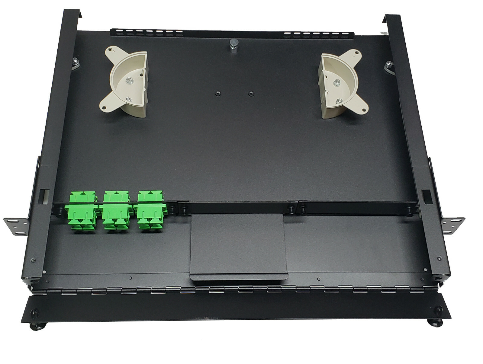 12 Fiber 1RU Rack Mount FDP Patch Only w/ 6 SC/APC Duplex Adapters