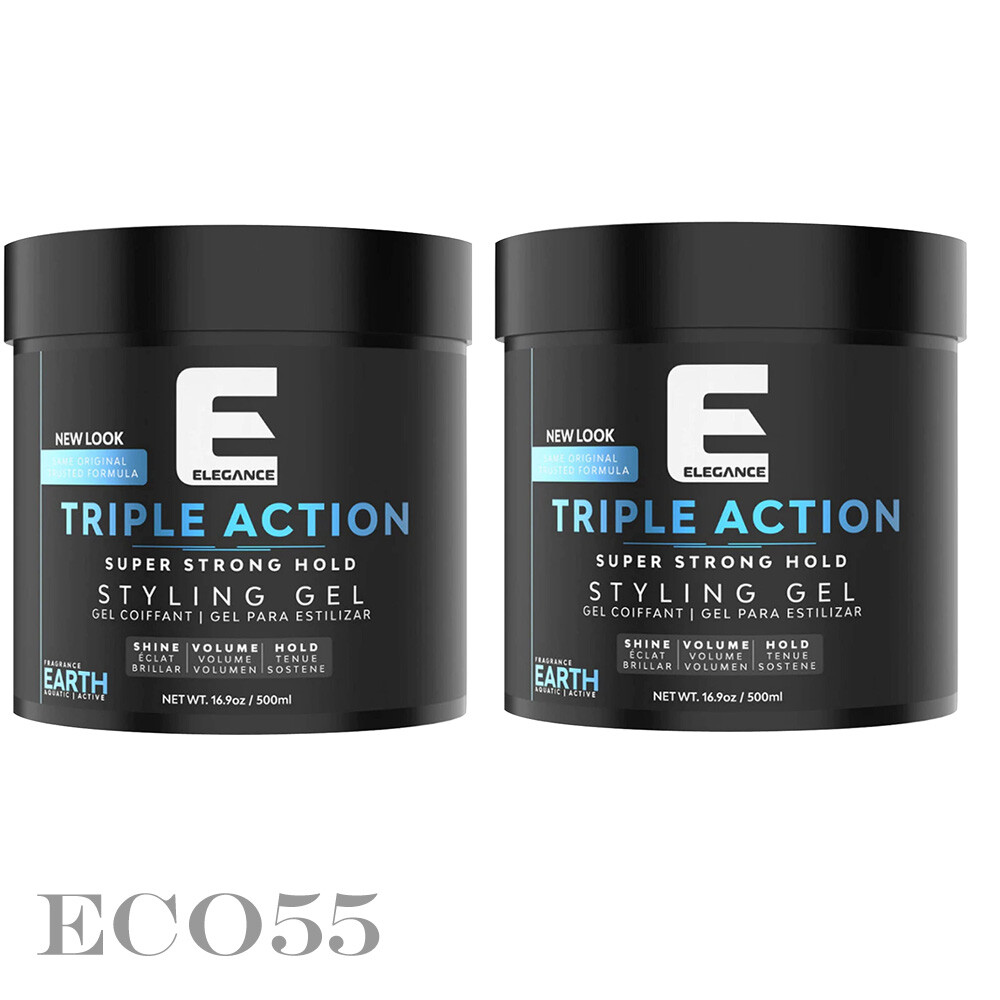 Elegance hair gel triple action earth extra strong hold 2 of 500ml