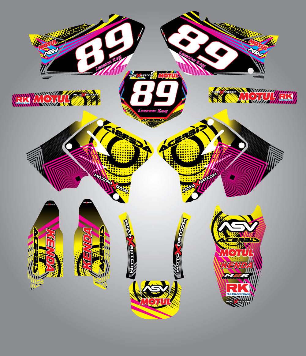Full Custom Graphic Kit Suzuki RM 125 / 250  - 2001 - 2015