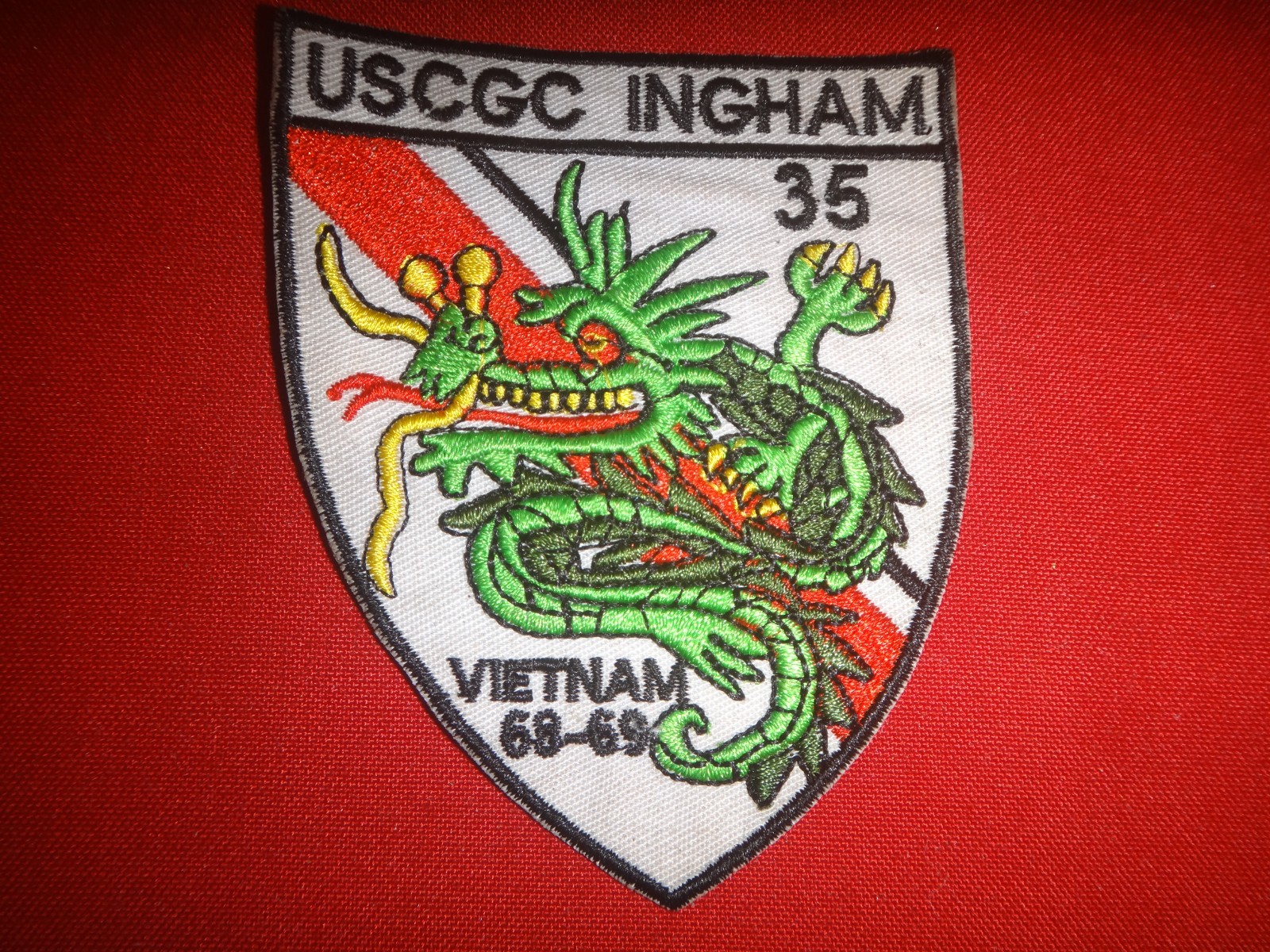 US Coast Guard High Endurance Cutter INGHAM WHEC-35 "VIETNAM 68-69" War Patch