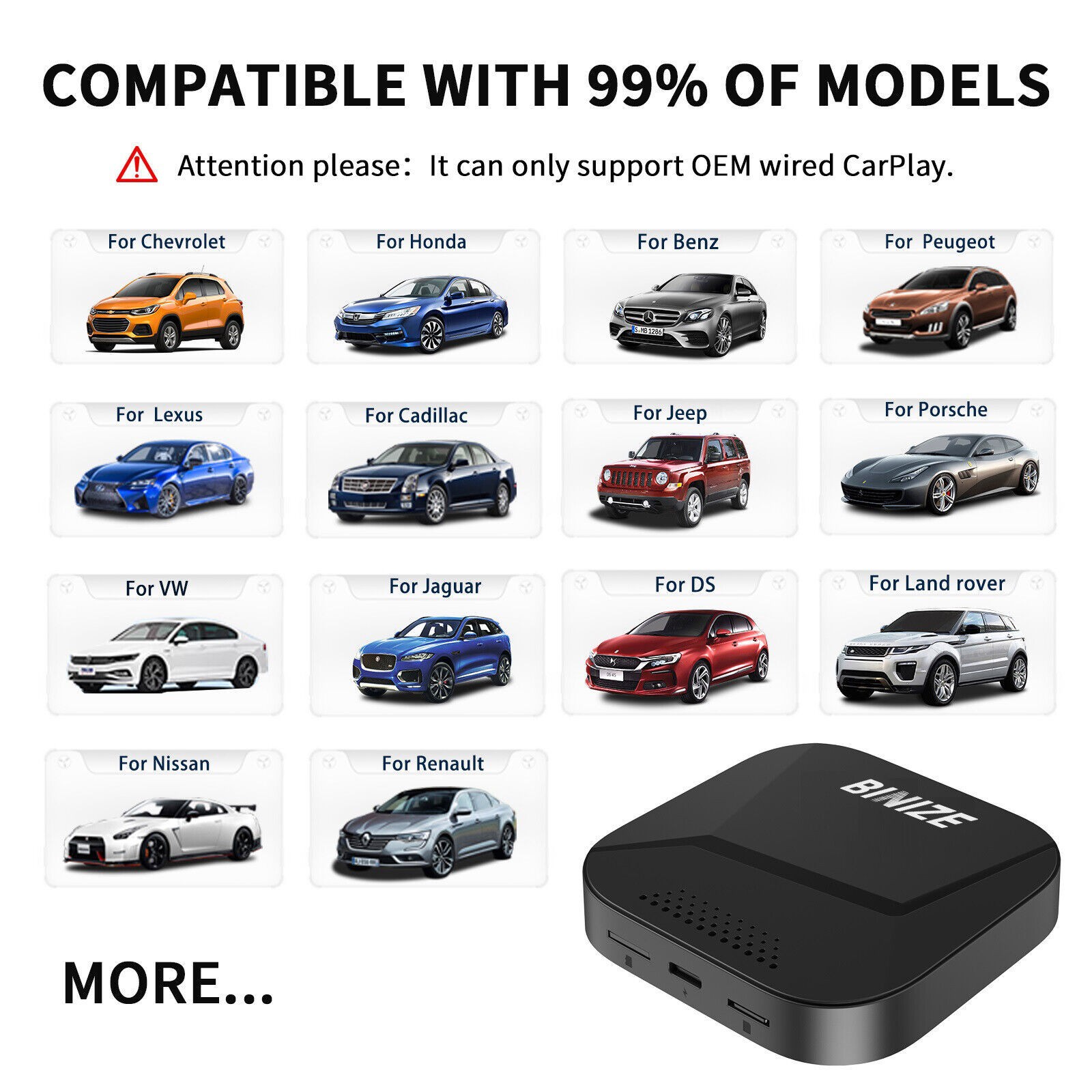 Android11 CarPlay Ai Box Wireless CarPlay Android Auto Adapter Youtube Netflix