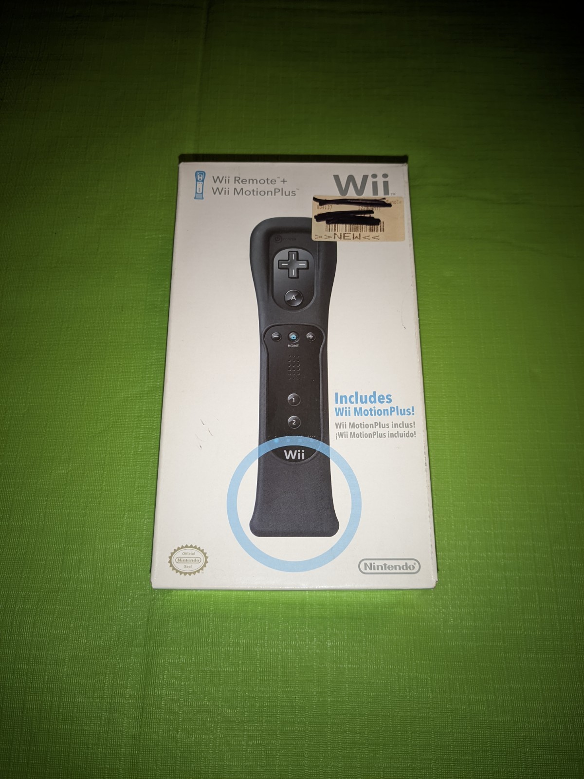 Original Sealed Nintendo Wii Remote Plus MotionPlus Black Controller