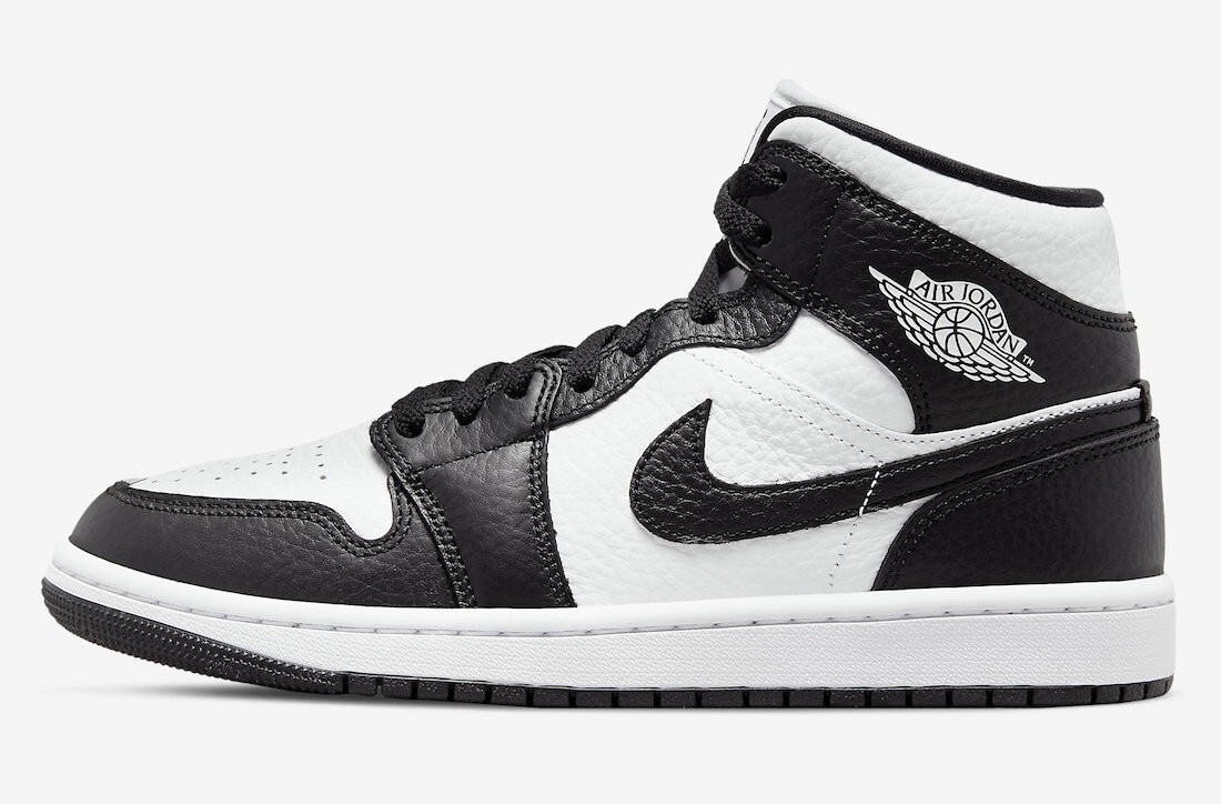 NEW Women's Size 12 Nike Air Jordan 1 Mid SE Black White Panda DR0501-101 Split