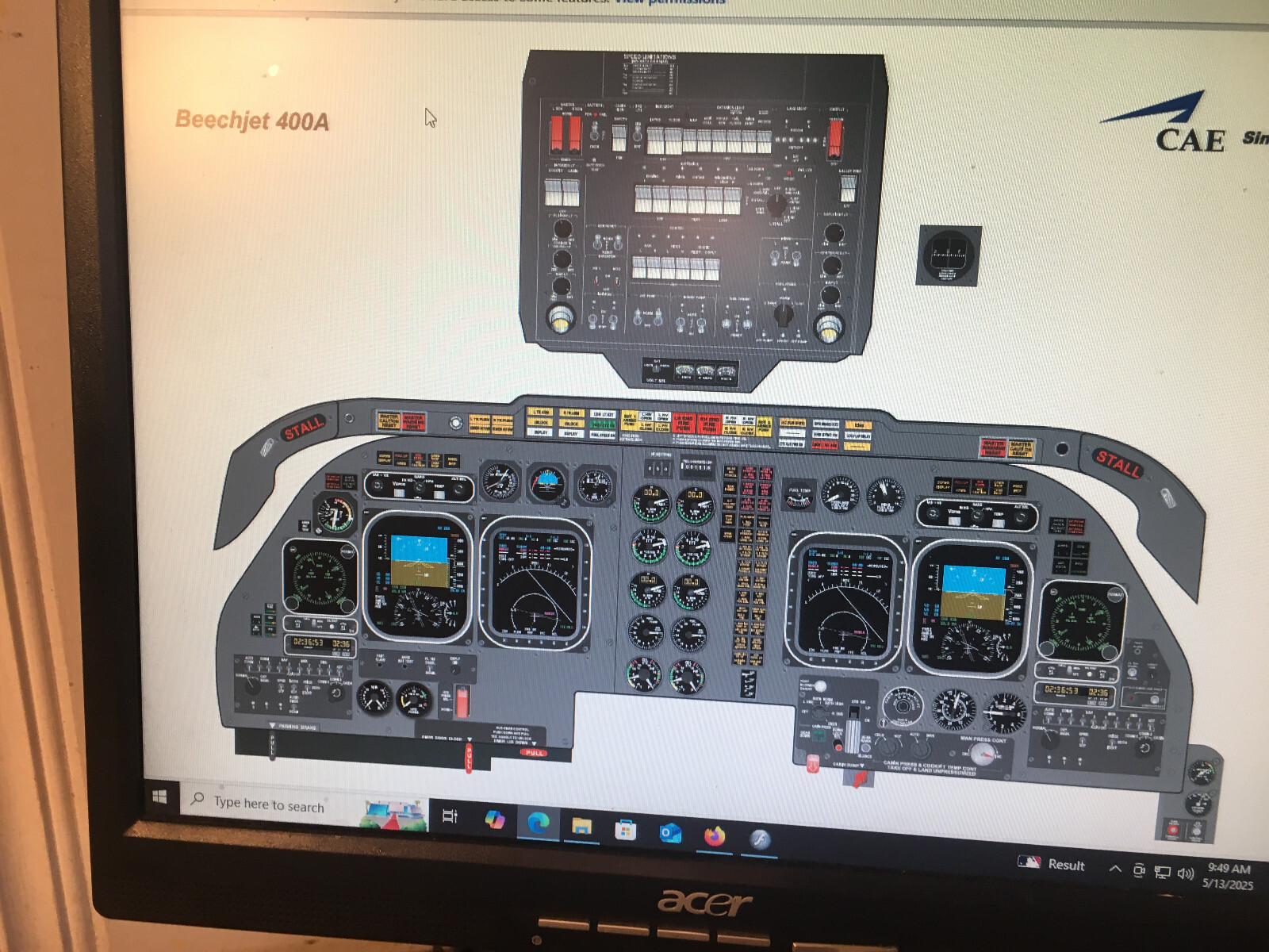Beechjet 400A Pilot Training Manuals on USB Stick
