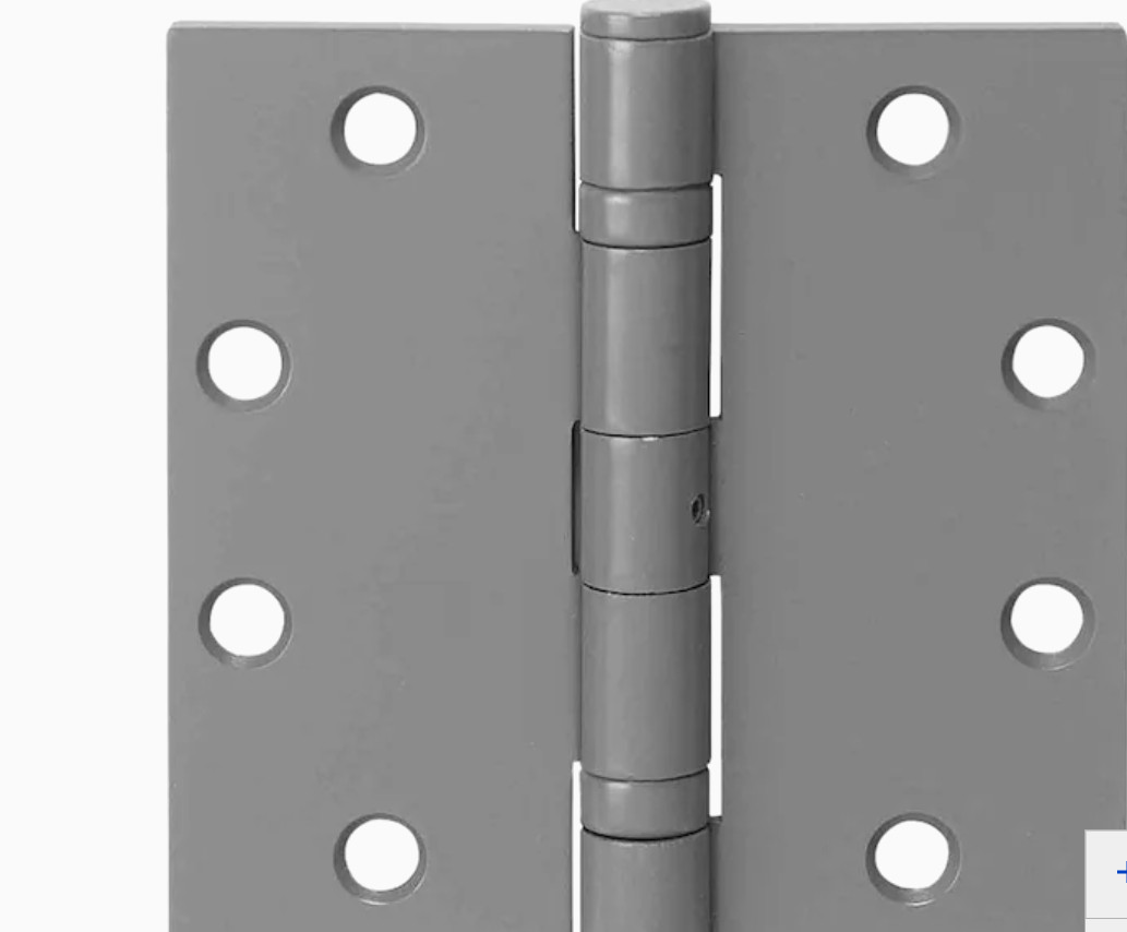 (3 - PACK)  HG100013 Tell Manufacturing 4-1/2-in Primed Mortise Door Hinge