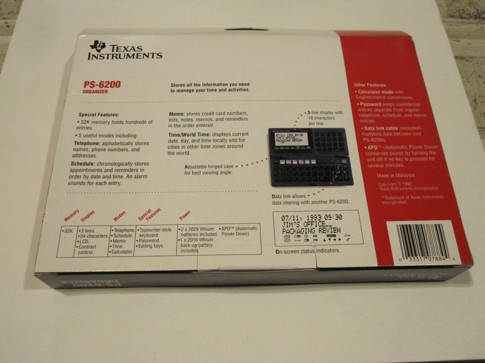 NEW Texas Instruments PS 6200 Complete