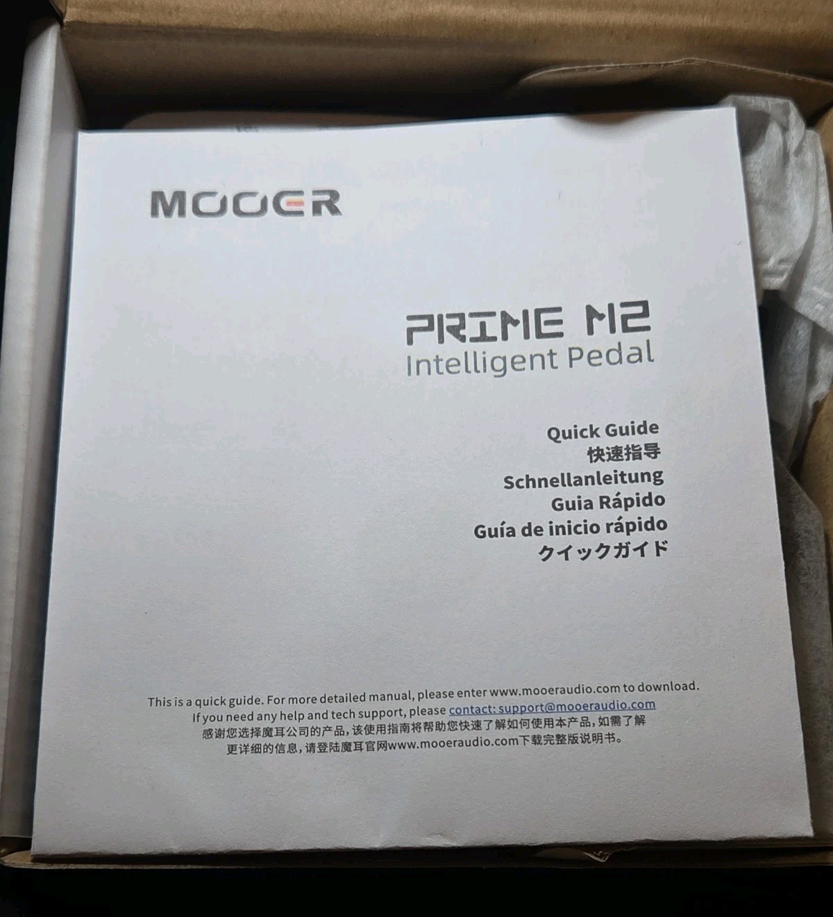 MOOER Prime M2 Multi Effects Processor Headphone Amp AI Stereo Bass Guitar Pedal