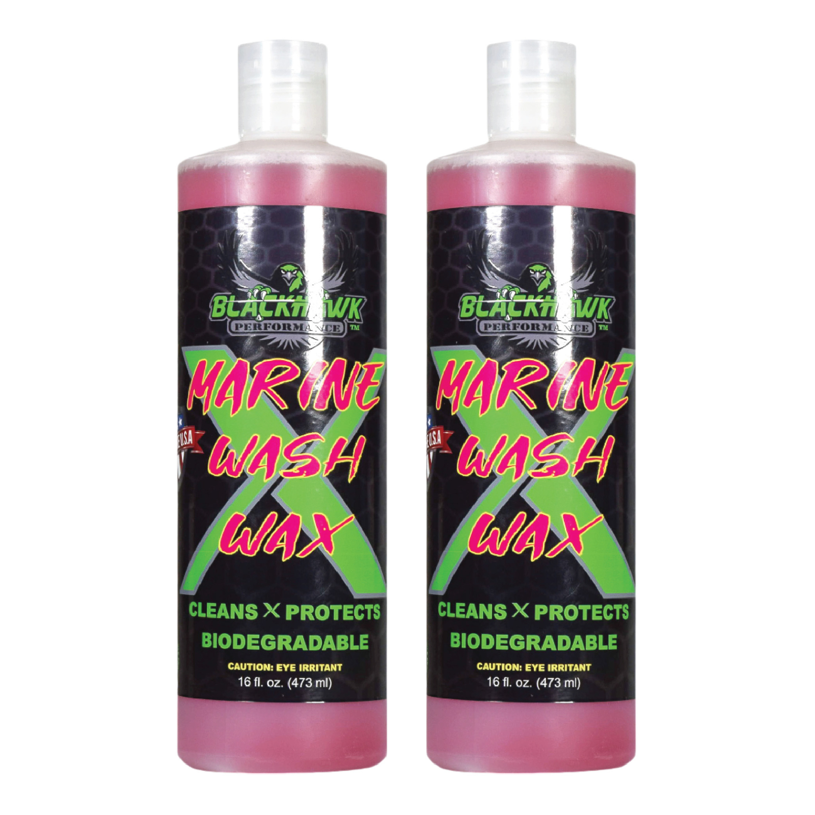 Blackhawk Performance Biodegradable Marine Boat Wash X Wax (16oz, 2 Pack)