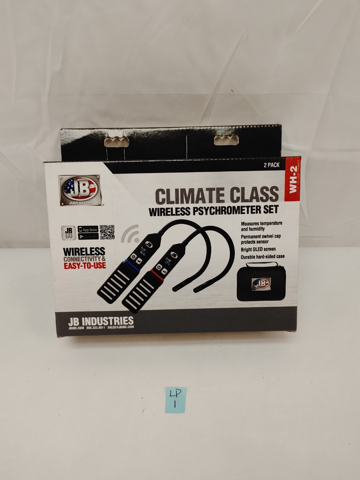 JB Industries WH-2 CLIMATE CLASS Psychrometers, 2 Pack, New/In Box