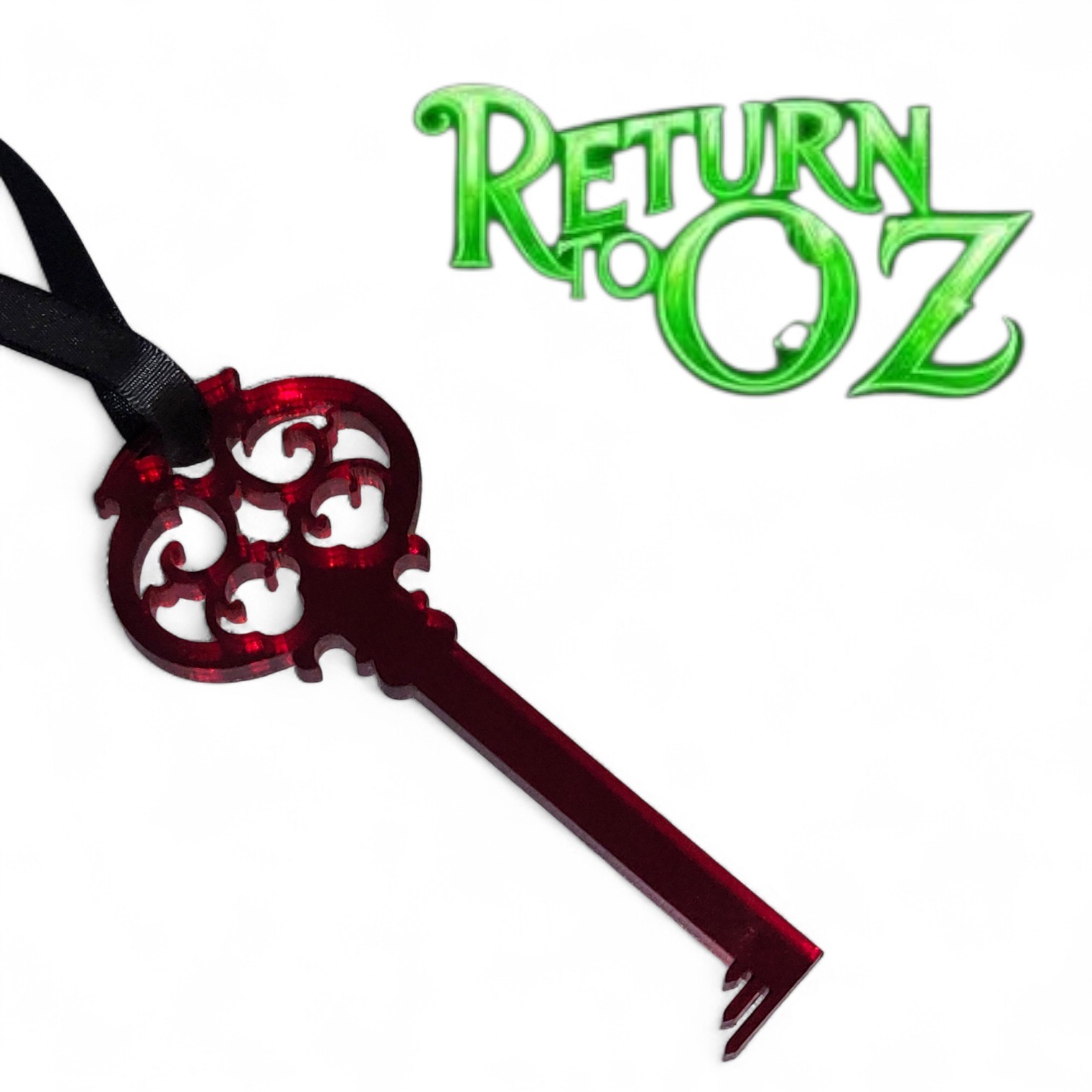 Return to Oz - Mombi's Ruby Key Prop Replica Translucent 1:1 Disney Wizard Of