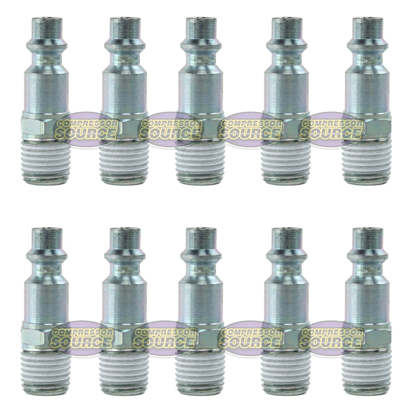 Set Of 10 Prevost High Quality Safety 1/4 Air Coupler Plug Male Industrial Style