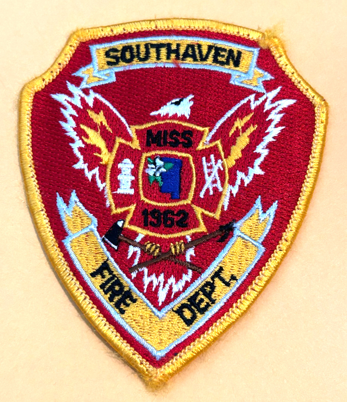 Southhaven Mississippi FIre Dept Patch Uniform Take Off