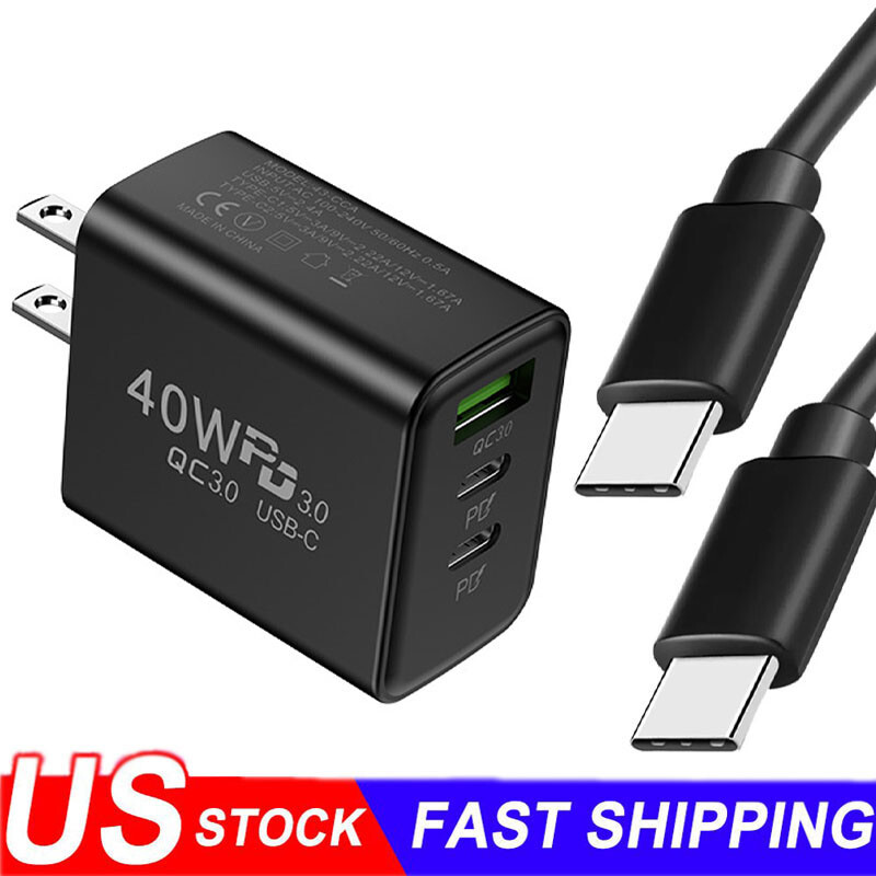 40W Fast Charging Block Type C Wall Charger For Samsung A54 A25 A24 A16 A15 A03