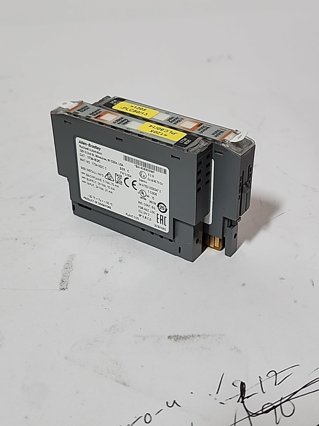 LOT OF 2 Allen-Bradley 1734-IE2C SerC POINT I/O 2-Pt Analog Current Input Module