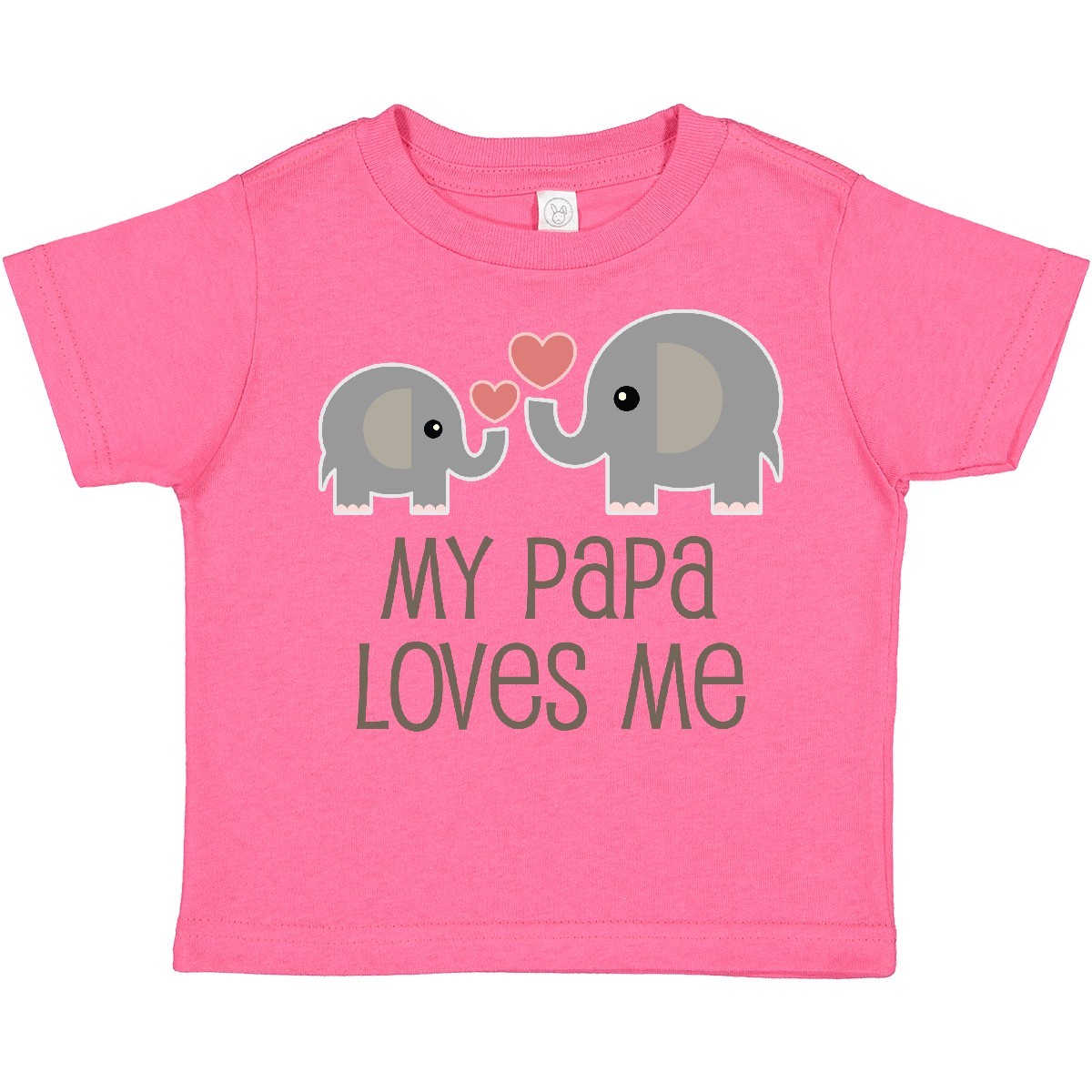 Inktastic My Papa Loves Me Grandchild Toddler T-Shirt From Grandpa Elephant Boys