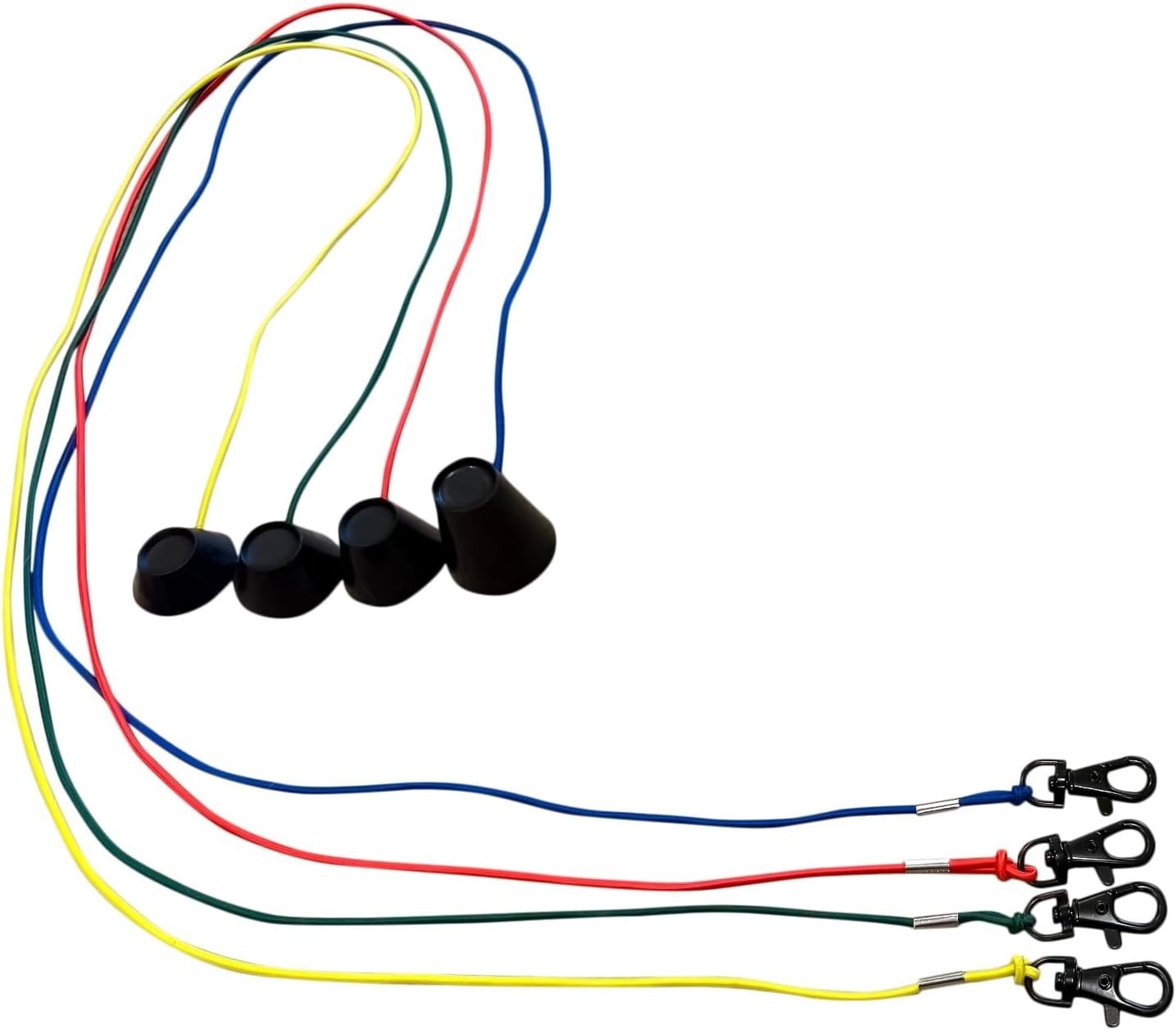 3FT Golf Simulator Tees - Durable Silicone Sim Tees with Bungee Cord and Swivel
