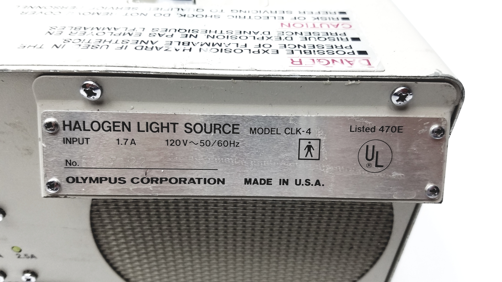 Olympus CLK-4 Halogen Light Source