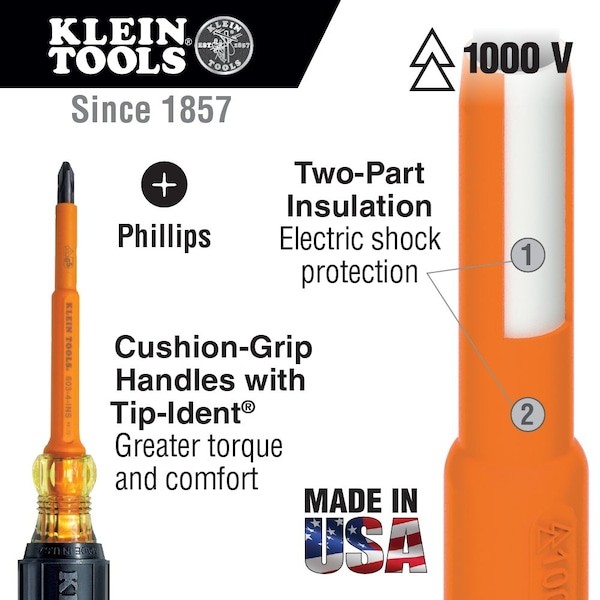 Klein Tools 33527 General Purpose 1000V Insulated Tool Kit 22-Piece
