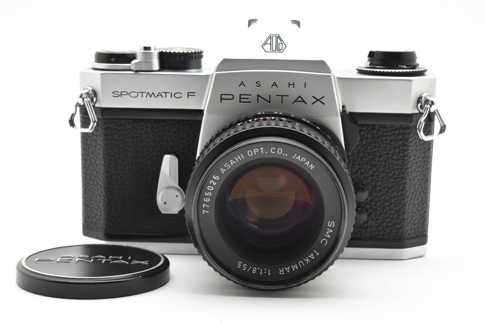 [N.Mint]PENTAX SPF SLR 35mm Film Camera Silver + SMC TAKUMAR 55mm f1.8 2535060