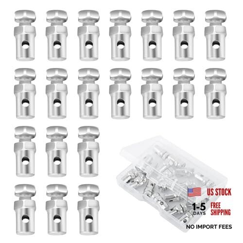 20PCS Car Throttle Cable Ends,Compact & Rugged Bike Cable Ends for Repairing