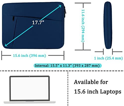 Laptop Case, 15.6 inch Laptop Sleeve, Durable Shockproof Protective Computer