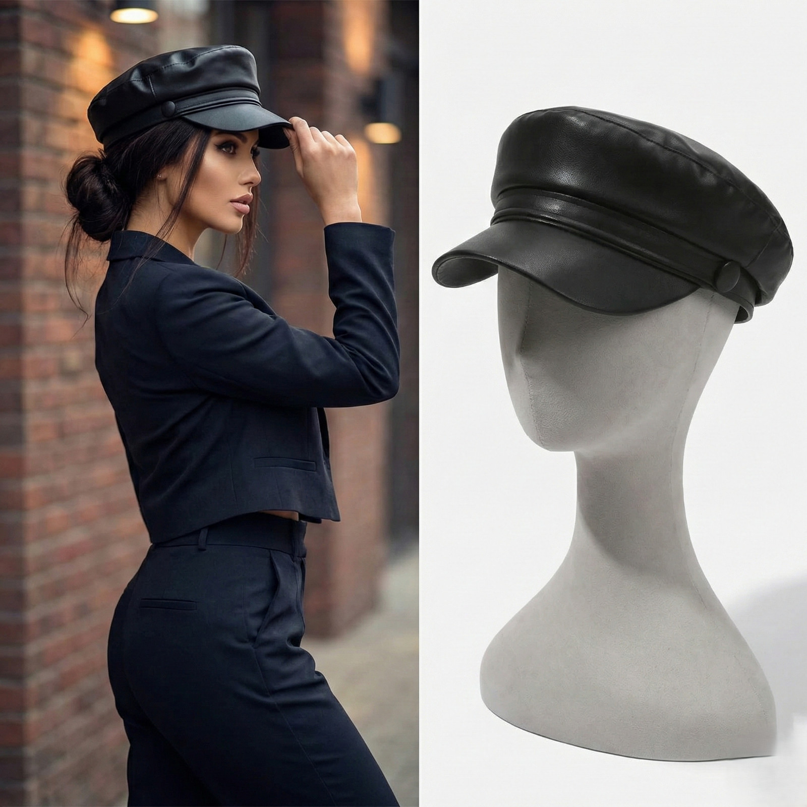 Beret Hat Women  Retro Hat Classic Fashion Cap Adjustable