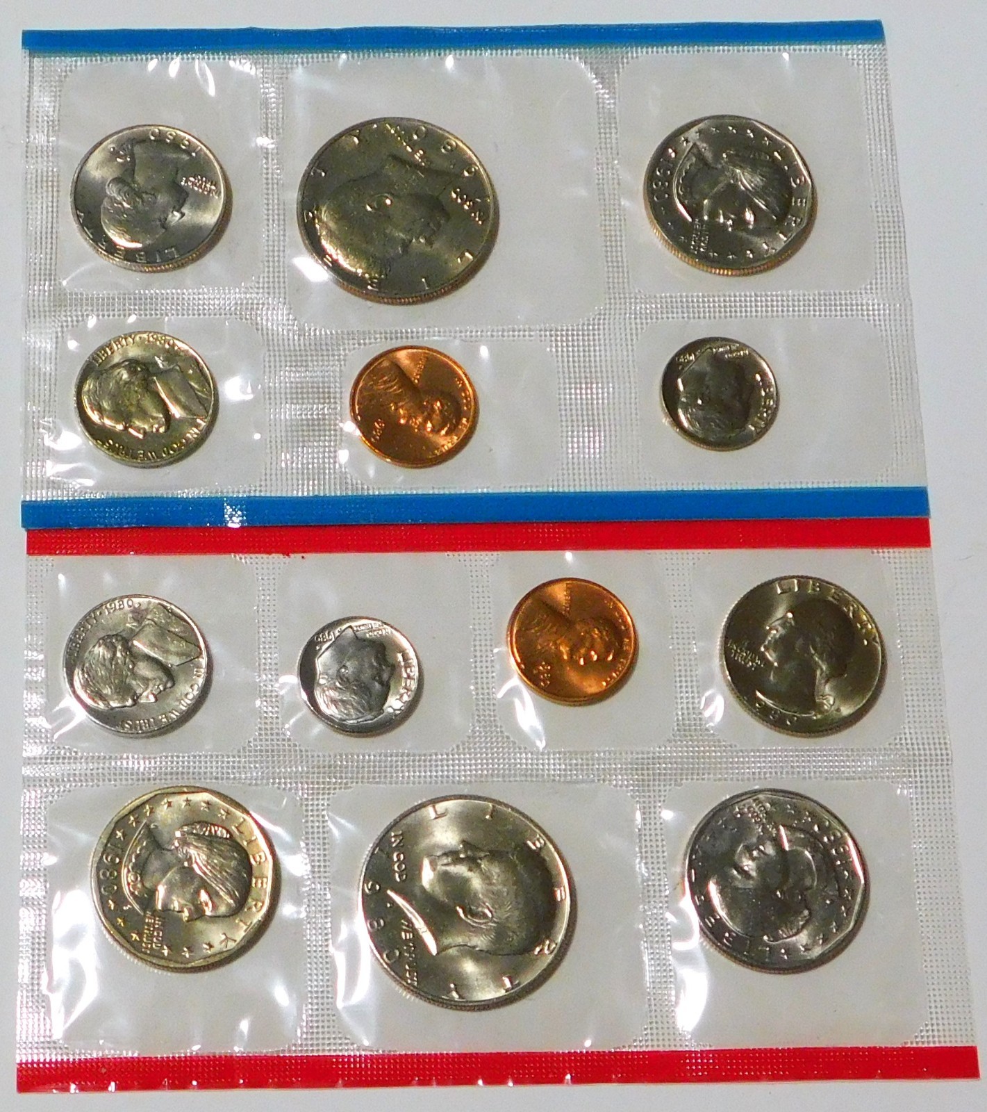 1980 US Mint P & D Mint Set - 13 Coin Set -  W/OGP - No COA - #79-222D