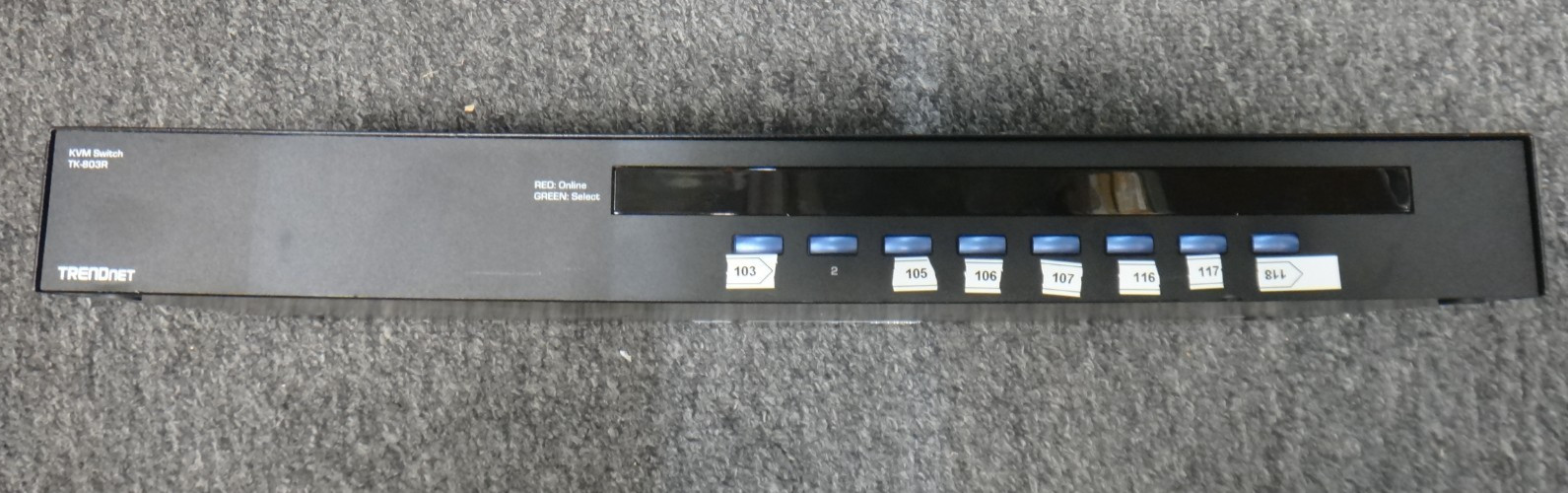 TRENDnet  TK (TK803R) 8-Ports Rack-Mountable KVM switch