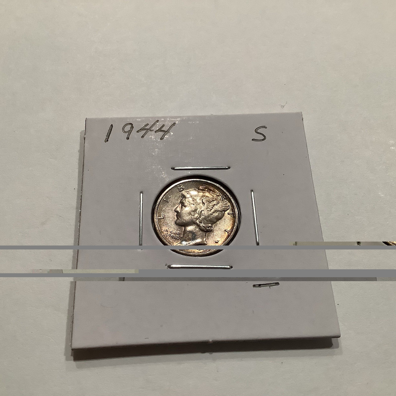 1944 S Mercury Silver Dime Exact Coin will be shipped without its holder