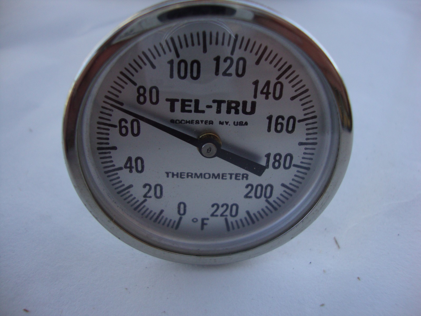 Tel-Tru Thermometer, GT 200, 1/8" NPT