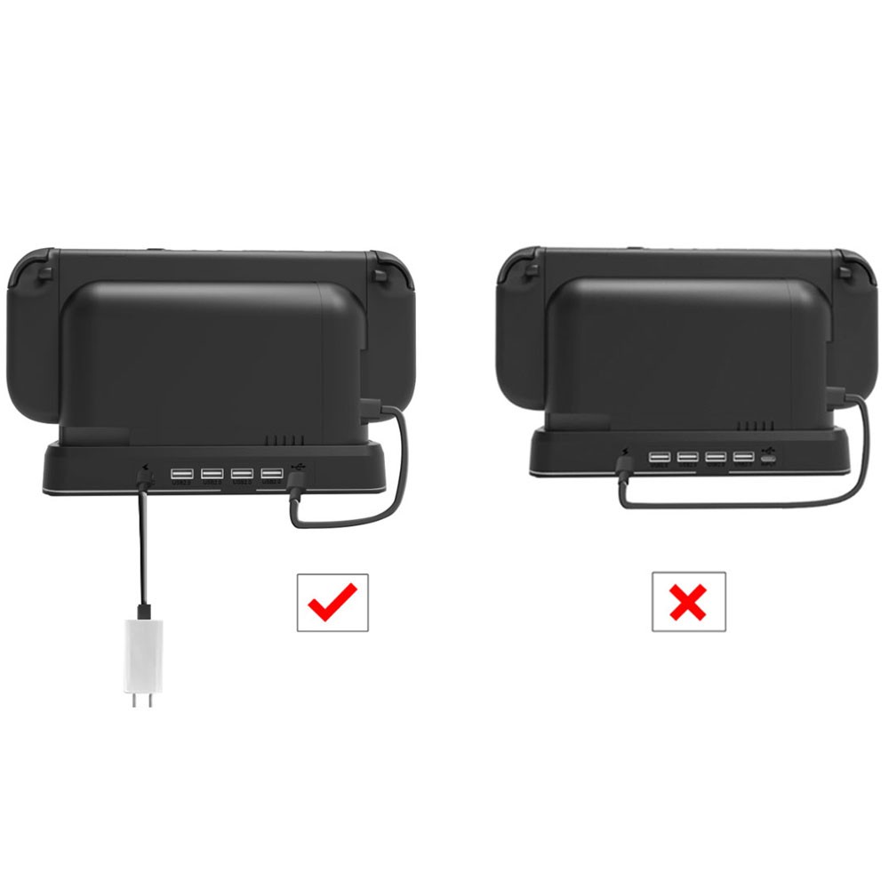 For Switch 2 pro Controller Charging Dock with RGB Lighting Console Base